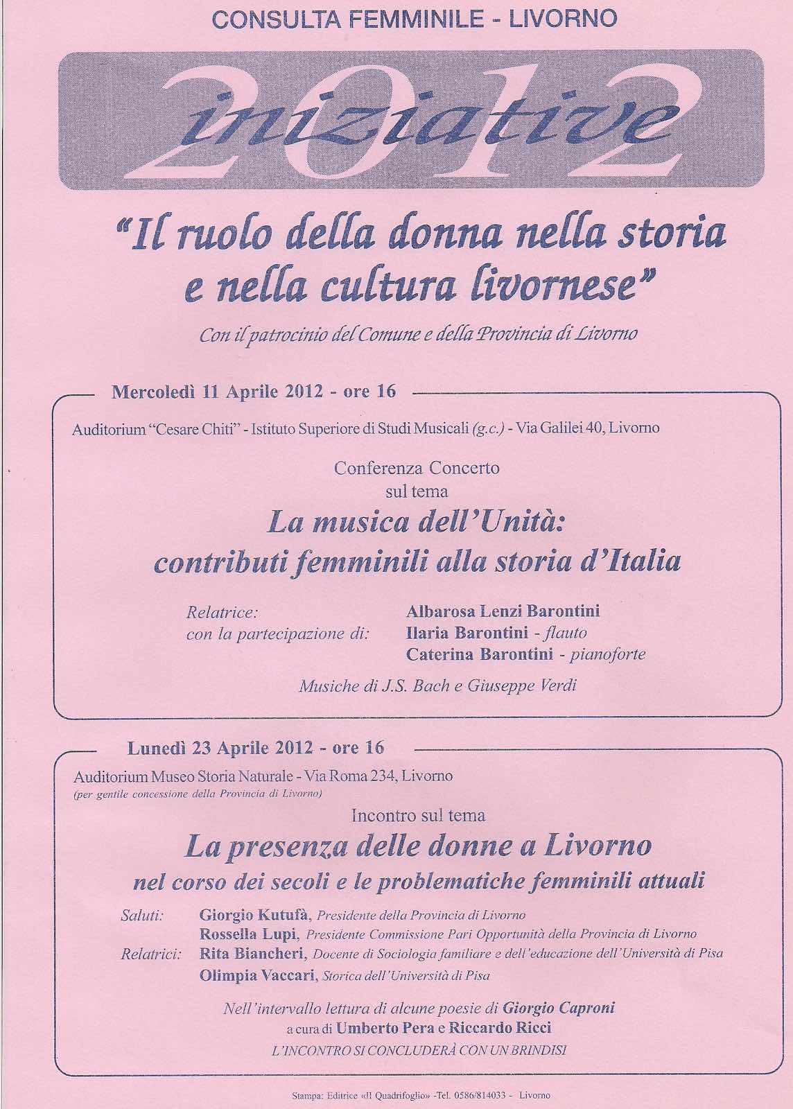 Il ruolo della donna nella storia e nella cultura livornese